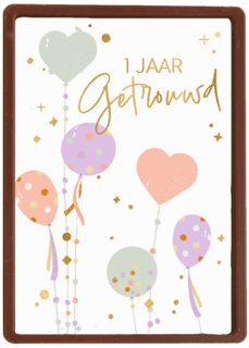 Ballonnen 1 jaar getrouwd