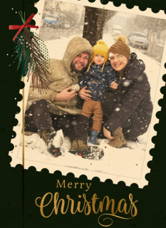 Kerst Foto postzegel