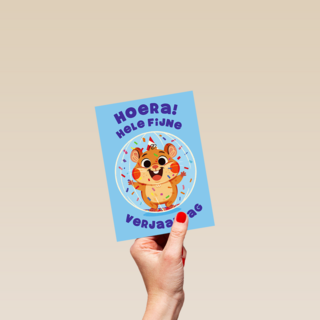 Verjaardag Hoera Hamster