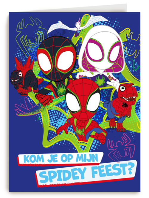 Uitnodiging Spidey feestje