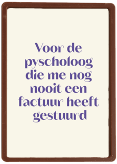 Voor mijn psycholoog