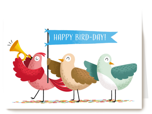 Verjaardagskaart Happy Birdday Folio
