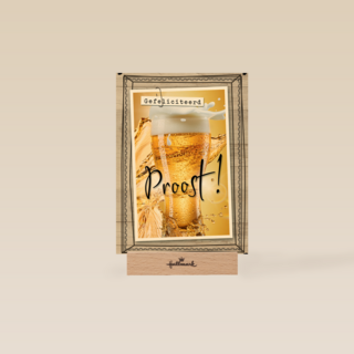 glas bier in lijst