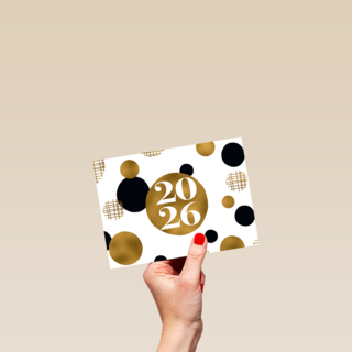 Nieuwjaar 2026 gouden ballen