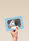 fotokaart met groetjes van onze hond