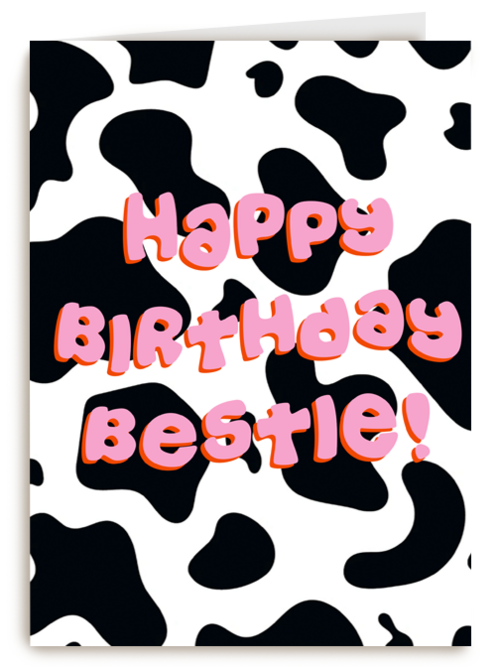verjaardag kaart hip happy birthday bestie
