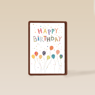 verjaardag kaart klassiek ballonnen turnowsky