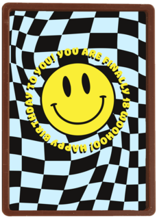 smiley birthdaycard 18 years