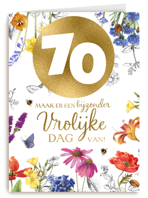 een vrolijke verjaardagskaart van marjolein bastin