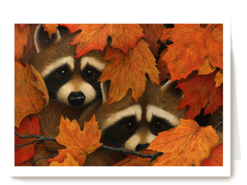 Wasbeertjes in de herfst