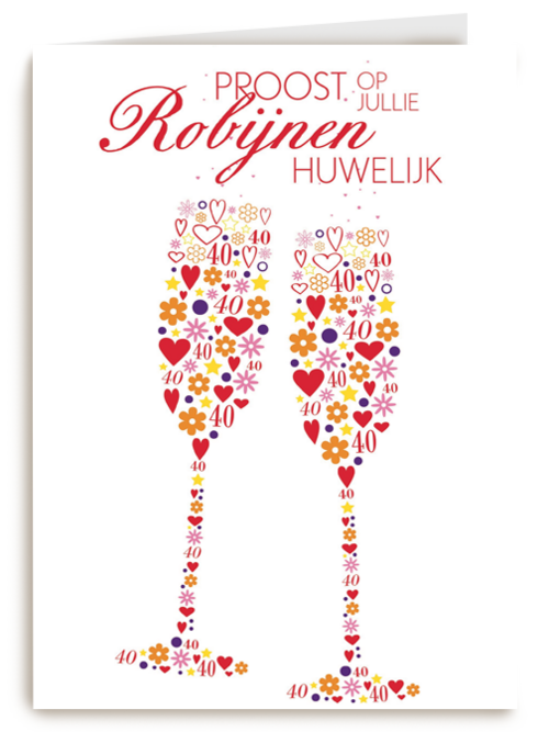 Robijnen huwelijk 40 jaar getrouwd