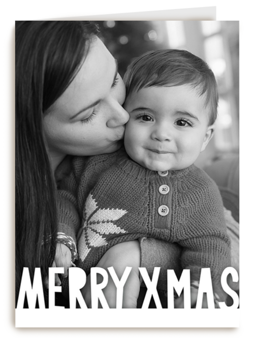 fotokaart met merry xmas als tekst