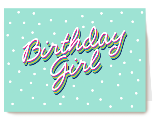 verjaardag kaart hip birthday girl