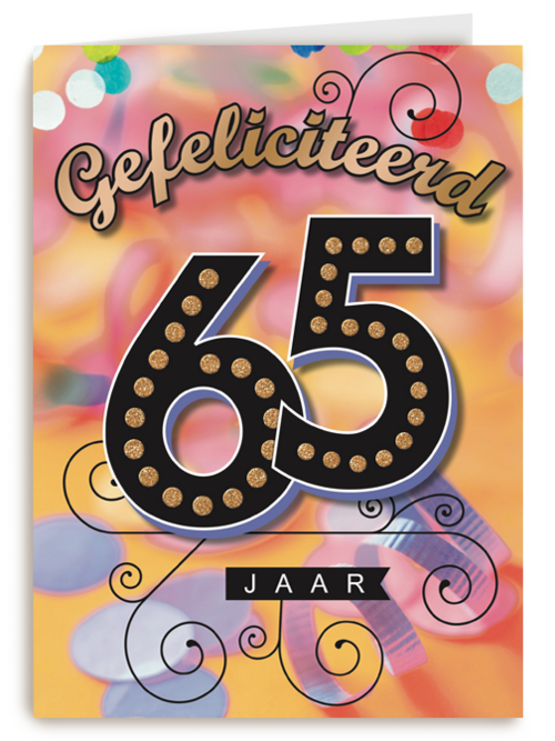 leeftijd vijfenzestig gefeliciteerd