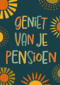 Pensioen kaart zonnetjes