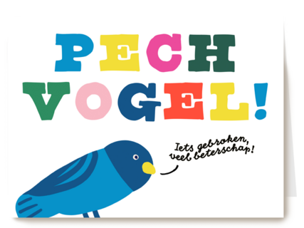 Pechvogel iets gebroken