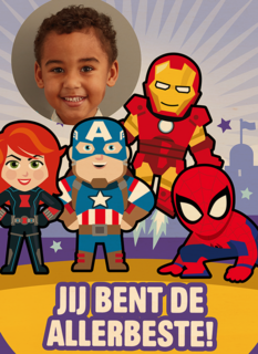 Marvel kaart jij bent de allerbeste