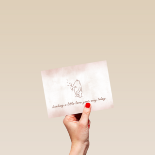 moederdag kaart winnie the pooh sending a little love