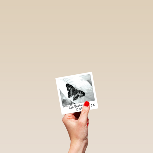 polaroid kaart het leven zo oneerlijk