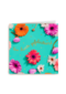 Verjaardagskaart groen met bloemen