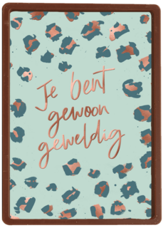 je bent geweldig met luipaardpatroon