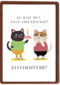 verjaardagskaart met sushi voor een kat