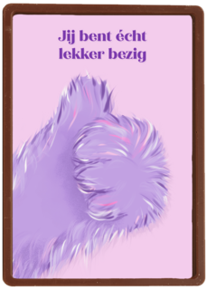 Jij bent echt lekker bezig Fluffy Hand