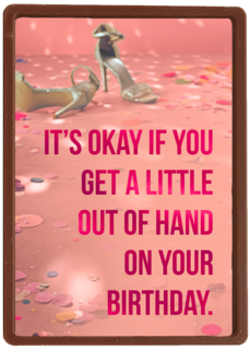 Verjaardagskaart wild feestje