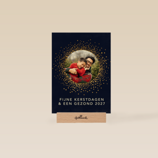 Nieuwjaar 2027 Fijne kerstdagen fotokaart