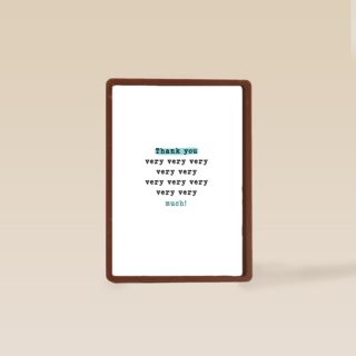 Bedankt thank you very very very much