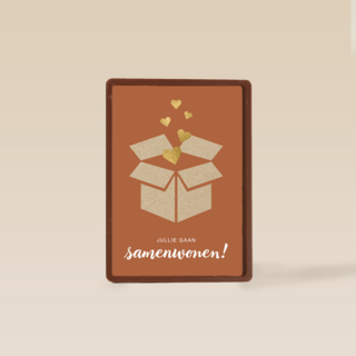 samenwonen kaart doos met liefde