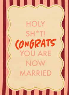 Holy Sht Congrats Married