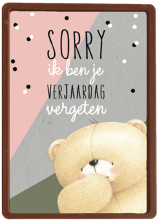 forever friends sorry ik ben je verjaardag vergeten