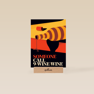 Zomaar kaart someone call 9 wine wine