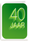 verjaardagskaart 40 jaar groen