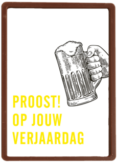 Verjaardagskaart man hip Proost op jouw verjaardag