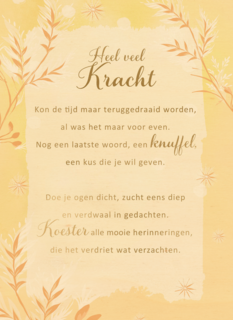 Sterktekaart Heel veel kracht More than words