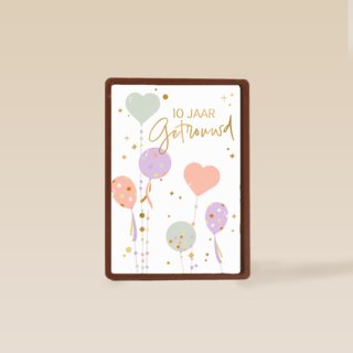Ballonnen 10 jaar getrouwd