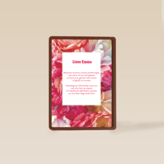 een fleurige bloemen kaart voor iemand zijn verjaardag