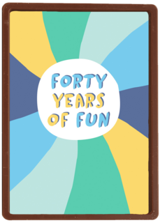 Verjaardagskaart 40 years of fun Man
