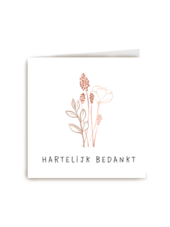 bedanktkaart wilde bloemen