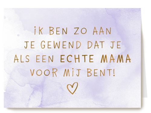 schoonmoeder als een mama voor mij kaart