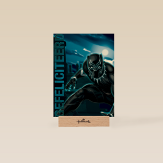 Black Panther kaart gefeliciteerd
