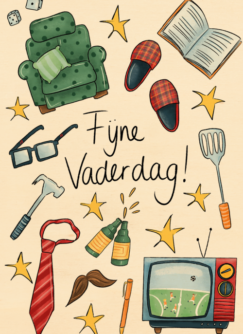 Vaderdagkaart fijne vaderdag Matia Studio