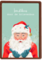 Kerstkaart kerstman kerstkus