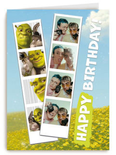 happy birthday met shrek fotokaart