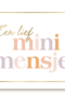 Felicitatie een lief mini mensje