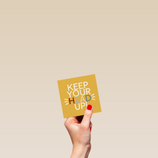 Sterktekaart keep your head up