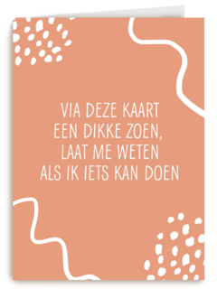laat me weten als ik iets kan doen kaart
