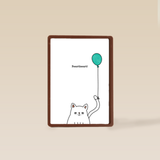 Verjaardagskaart Kat Feestbeest